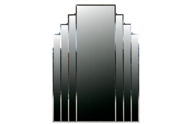 Art Deco Chrome and Glass Wall Mirror