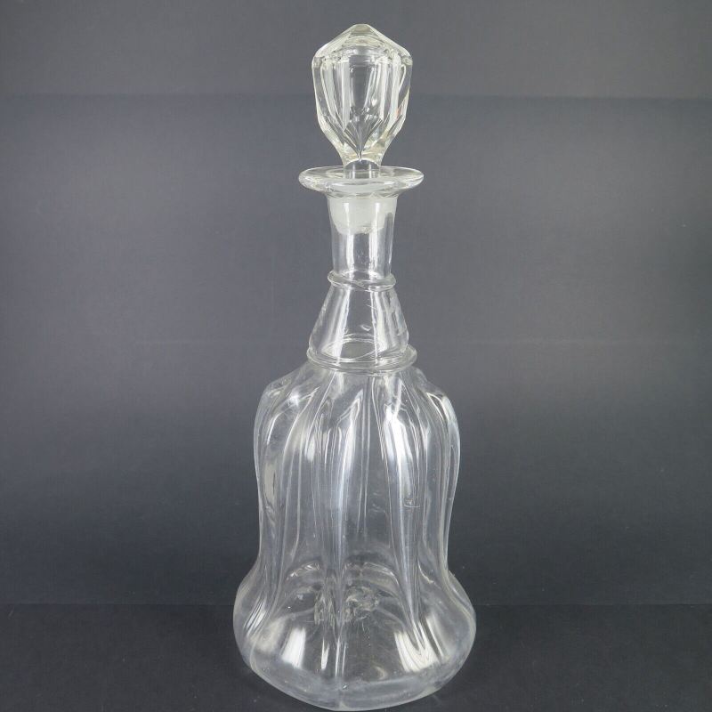 18th Century Lead Crystal Decanter with Stopper